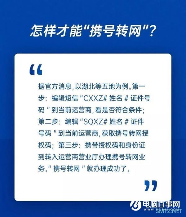 携号转网最新时间表出炉：附三大运营商优惠表