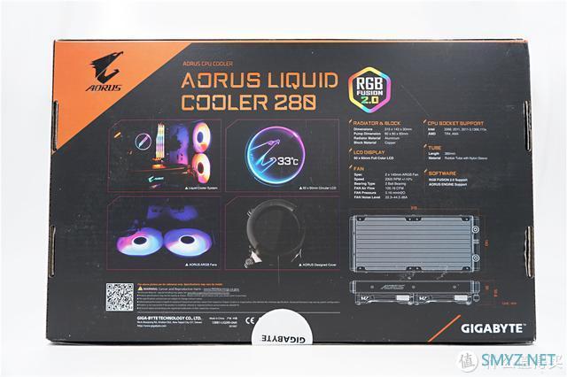 技嘉AORUS LIQUID COOLER 280mm一体式水冷——自定义冷头小试！