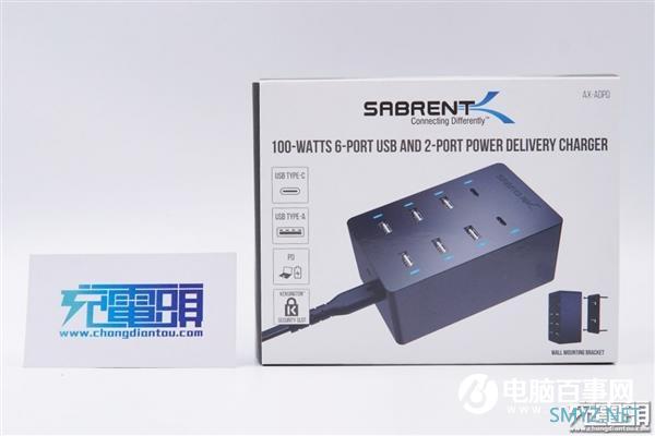 拆解报告：SABRENT 100W 8口PD快充充电器AX-ADPD