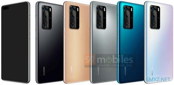 华为P40 Pro 360度曝光：5200万主摄、100倍变焦、5款配色