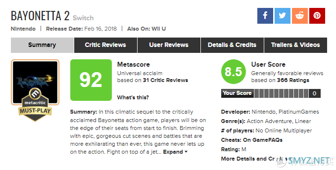 吃喝玩乐篇 篇十九：Metacritic排行榜上的Switch游戏TOP10值得买么？