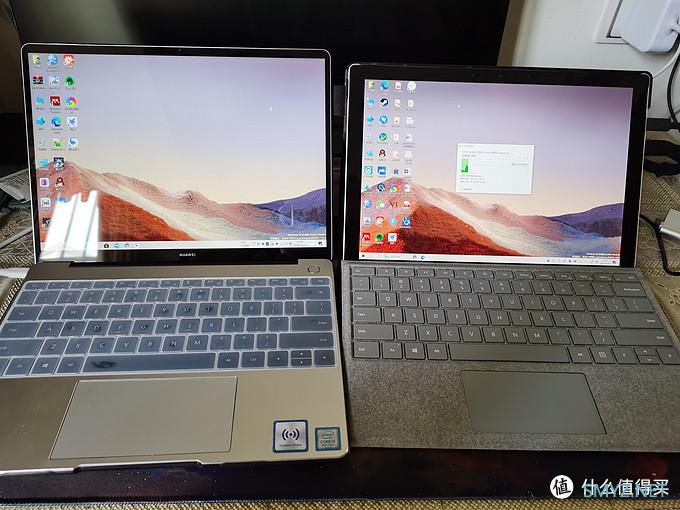 matebook13与surface pro 7 不完全对比