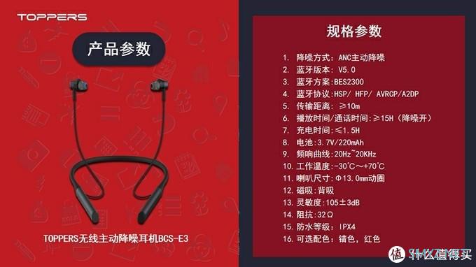 TOPPERS E3无线降噪蓝牙耳机开箱及轻度测评