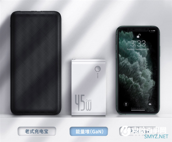 小米有品上架GaN二合一充电宝：可折叠插脚 45W能充笔记本