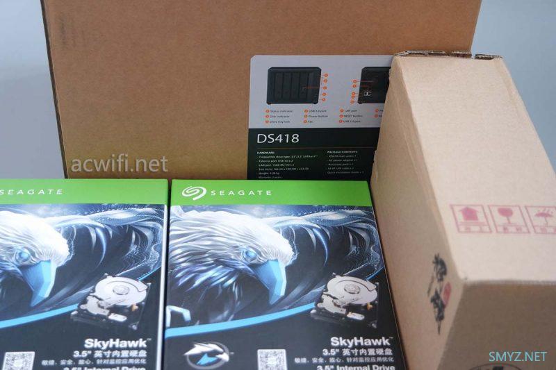 群晖DS418装3块硬盘双重备份，兼做测速设备