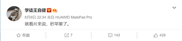 王自健上手华为MatePad Pro：看片完胜苹果