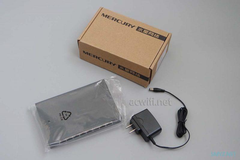 两台网管交换机：水星SG108 Pro和网件GS108T V2拆机