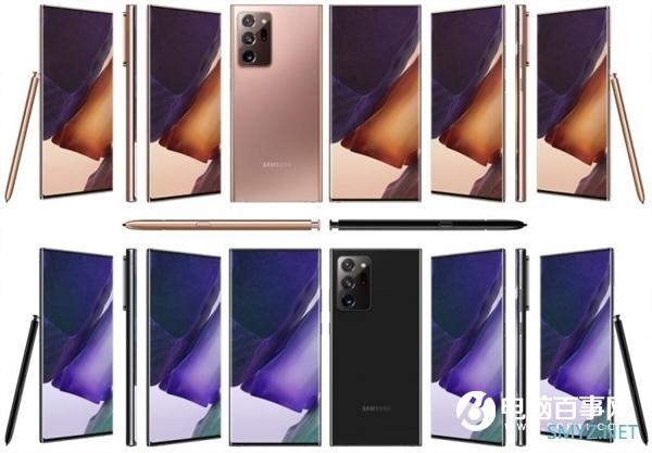 四种配色吸睛 三星Galaxy Note 20/Ultra最新高清图曝光