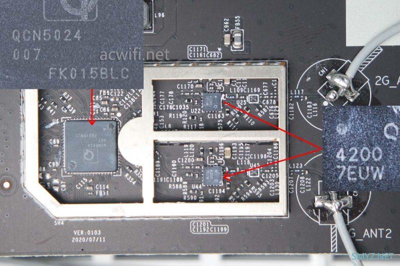 红米AX6拆机，旧款WIFI6无线路由器