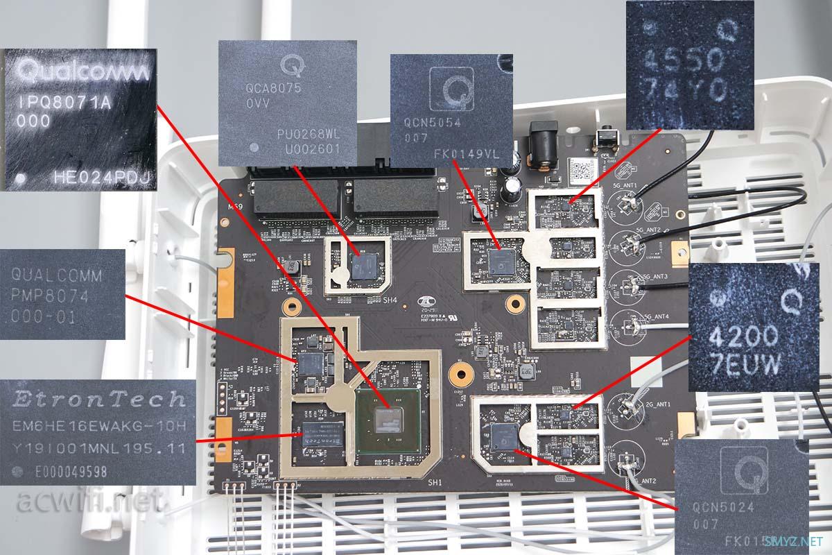 红米AX6拆机，旧款WIFI6无线路由器