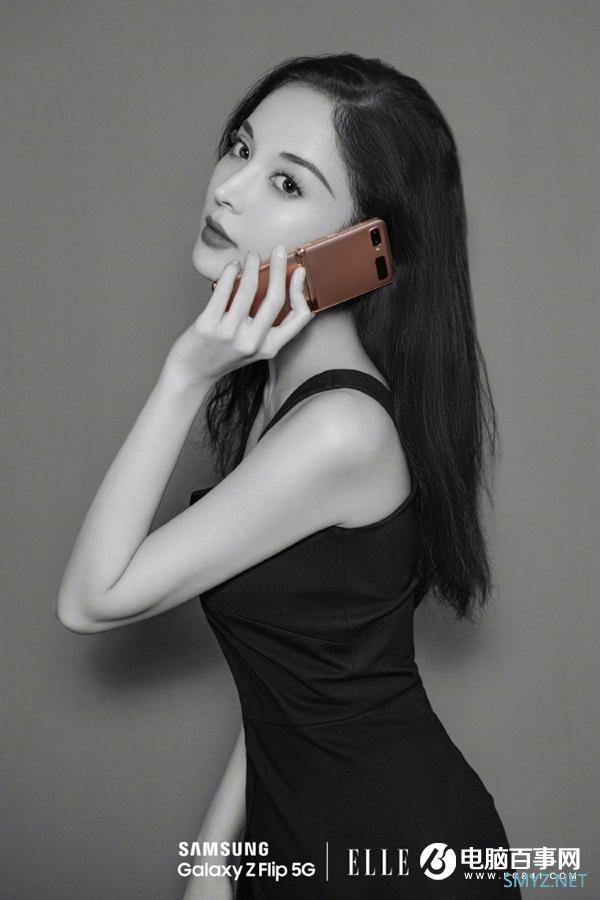 12499元！古力娜扎上手三星Galaxy Z Flip 5G美图曝光：颜值中毒
