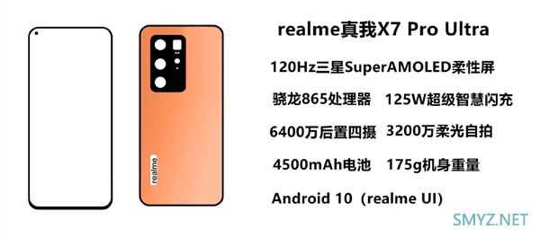 realme超大杯X7 Pro Ultra曝光：首发125W闪充