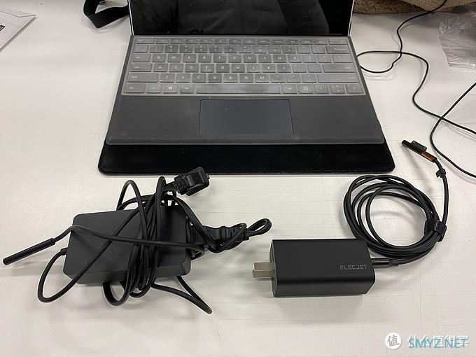 Surface充电器升级：电友ELECJET 65w GaN 黑色X21+诱骗线