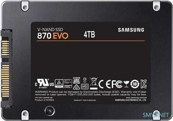 三星低调推出870 EVO SSD，最大4TB容量、2400TBW写入寿命