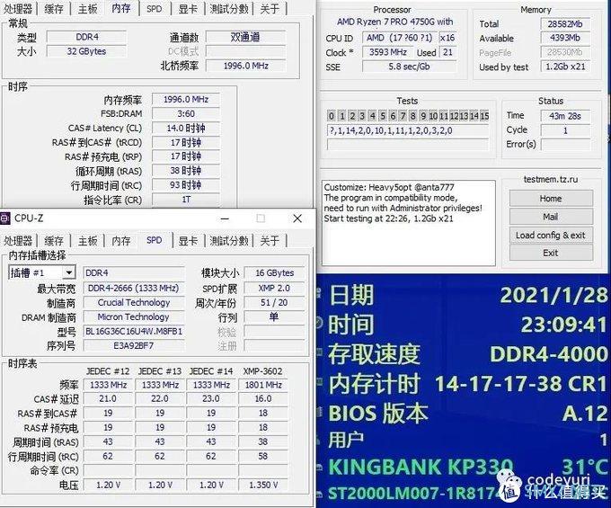 DDR4 5500! 英睿达C9BLH超频测试