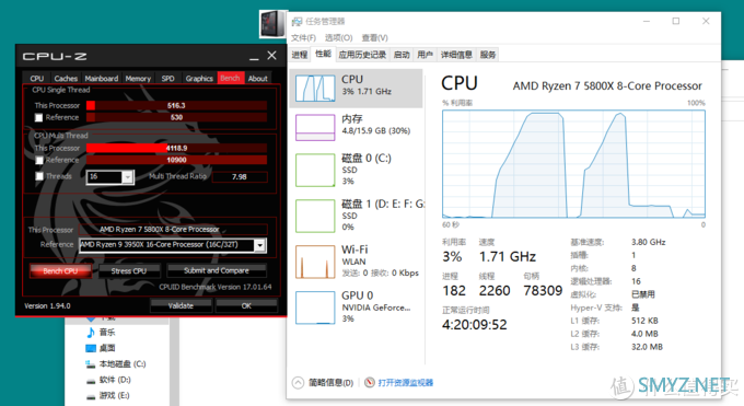 电脑DIY 篇二：小白5800X装机小测