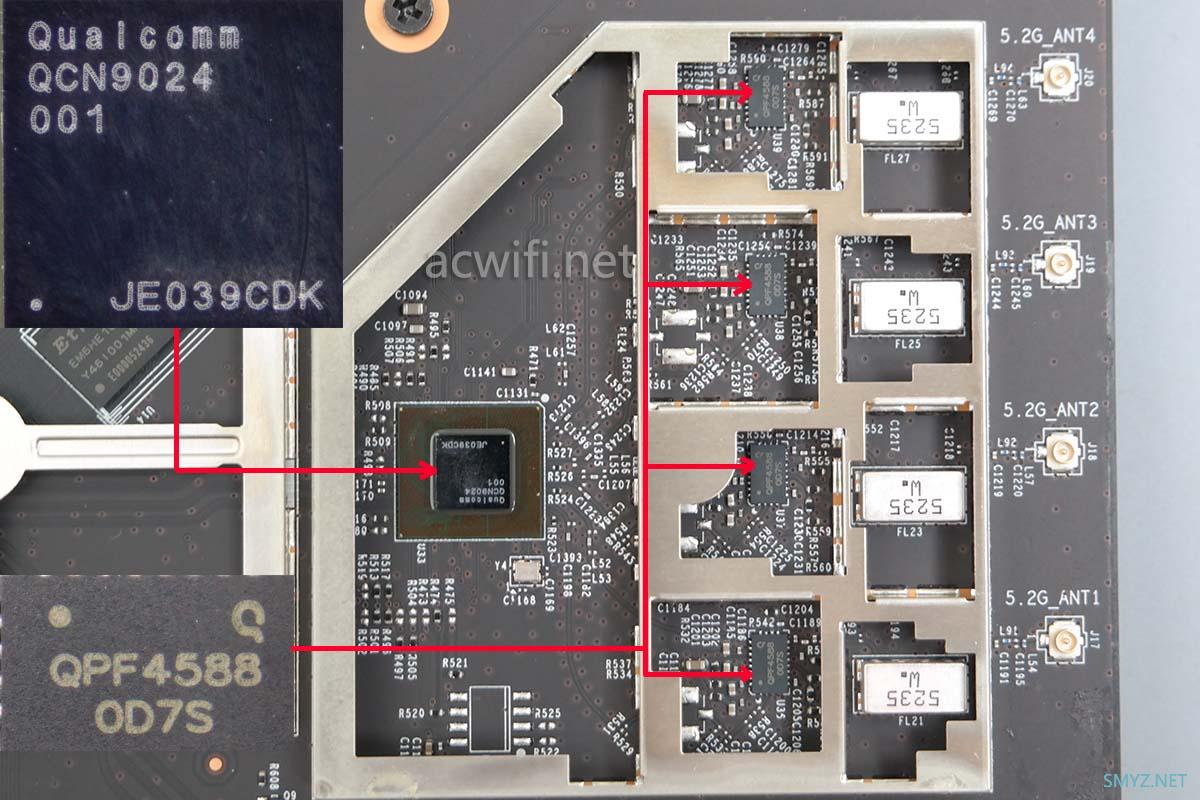 小米AX9000三频无线路由器拆机