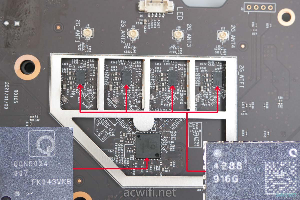 小米AX9000三频无线路由器拆机