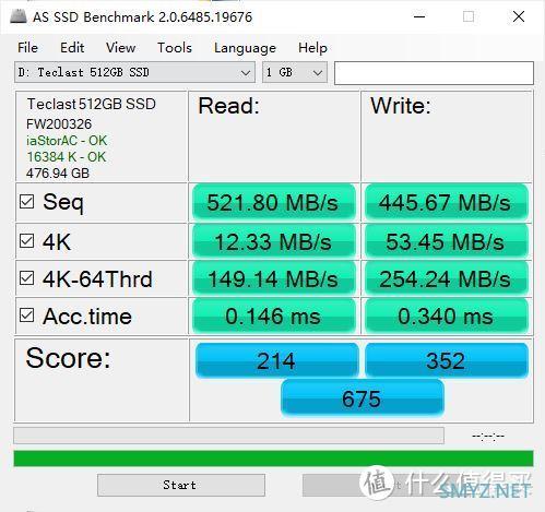  入门级SSD的表现如何？台电稳影系列 512GB SSD实测分享