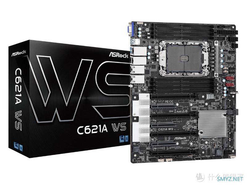 华擎发布 C621A WS 主板，支持最新英特尔W3300系列