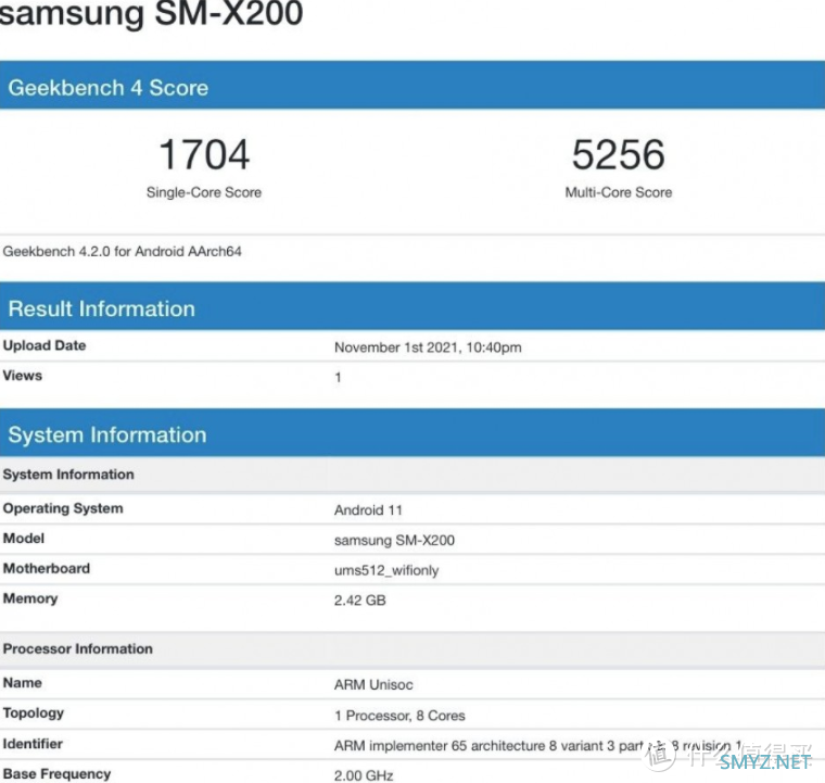 三星新一代 Galaxy Tab A8 平板跑分曝光，或搭虎贲T618处理器