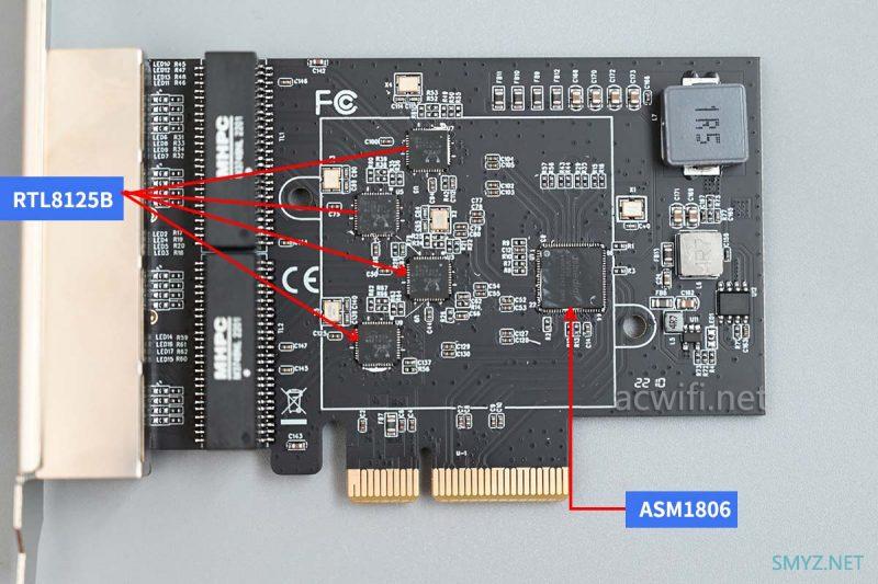 四口2.5G网卡RTL8125B拆机和瓶颈速度测试