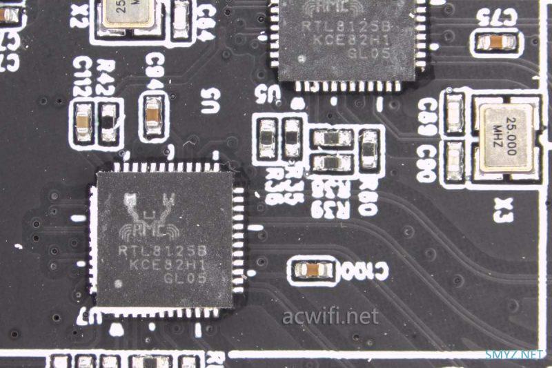 四口2.5G网卡RTL8125B拆机和瓶颈速度测试