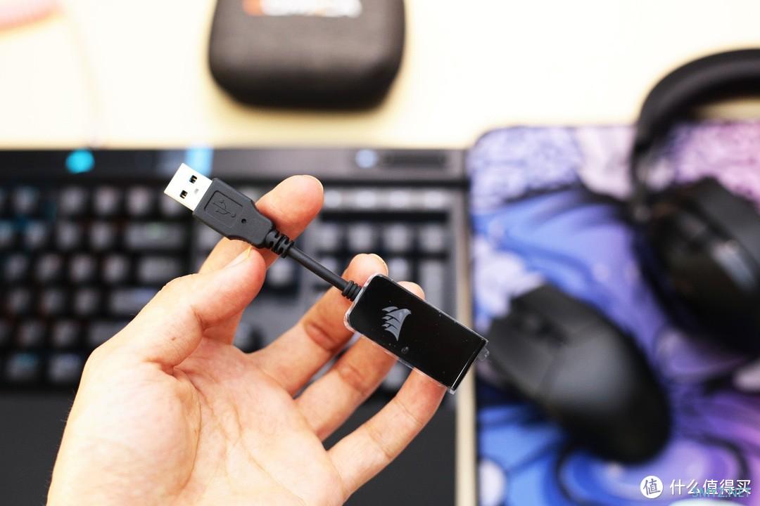 轻量化,带声卡 海盗船HS55 SURROUND耳机 轻量化,带声卡 海盗船HS55 SURROUND耳机