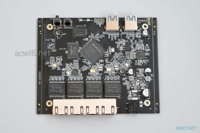 电犀牛R68s双2.5G四网口软路由拆机和小包性能测试