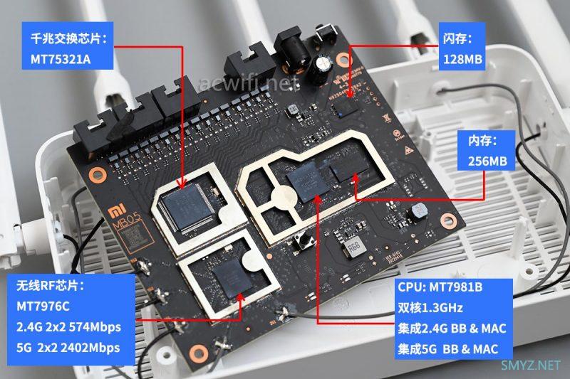 小米WR30U无线路由器拆机 AX3000联通定制版