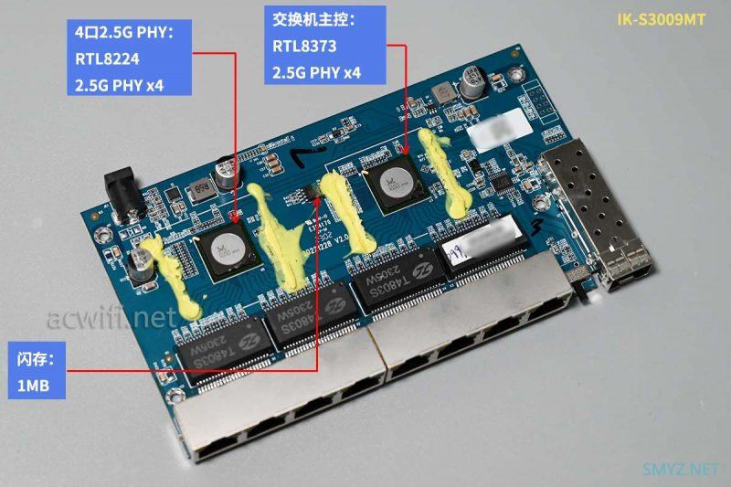 爱快IK-S3009MT拆机和测试，非网管8口2.5G交换机