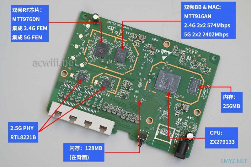 中兴巡天AX3000 Pro+ 无线路由器拆机
