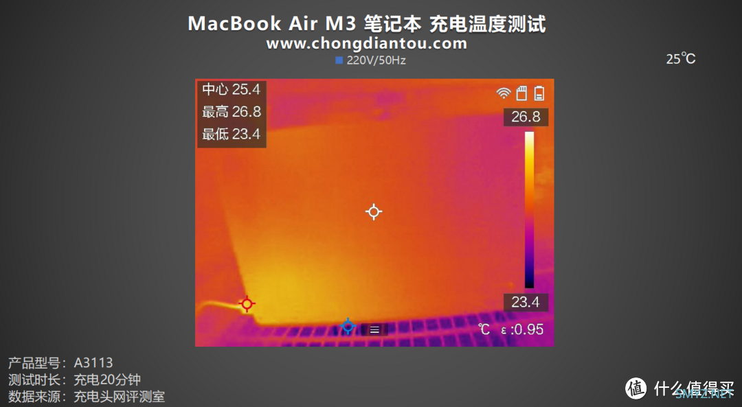 评测MacBook Air M3 2024笔记本电脑：52.6Wh续航能量，30W/35W/70W选配充电