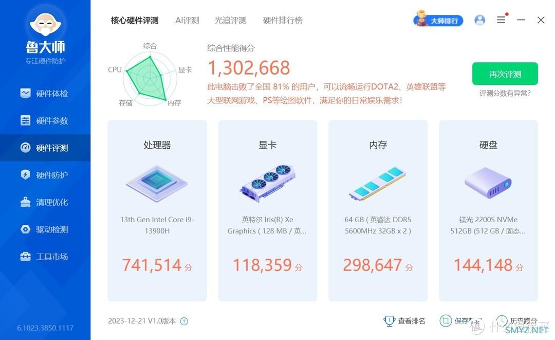 从12900h到13900h办公效率提升多少？MOREFINE摩方小主机简单测试