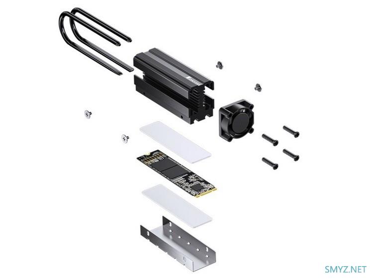 乔思伯发布 M.2-7 M.2 SSD 固态硬盘散热器，配风冷散热器